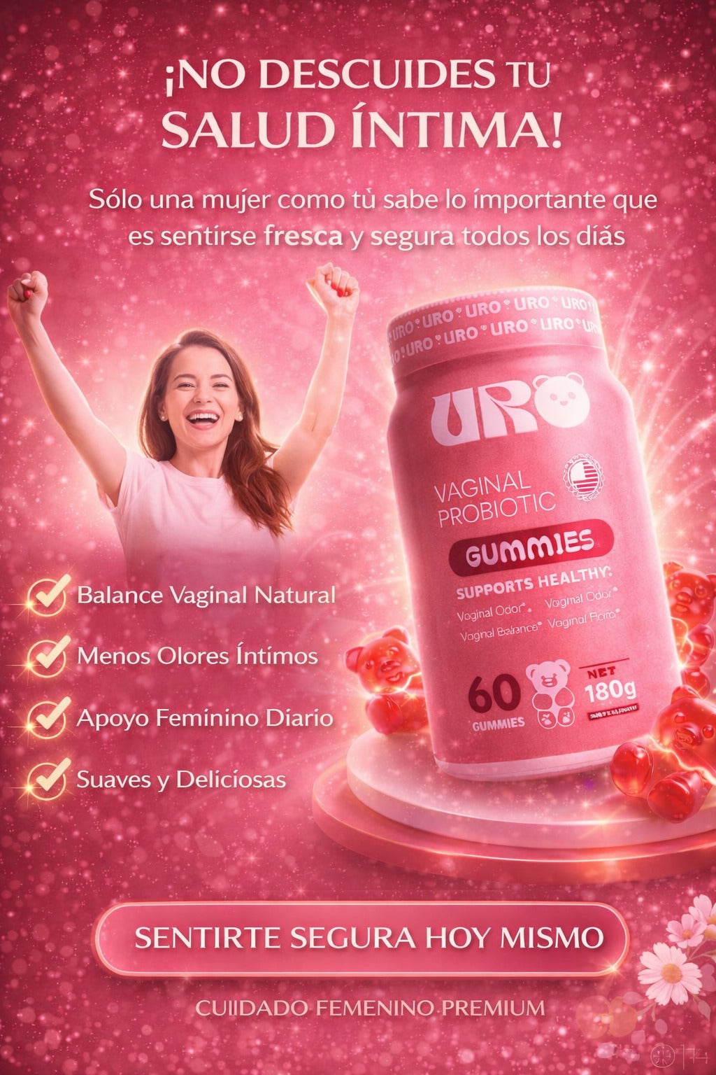 UroVita™ – Gomitas que Ayudan a Prevenir Infecciones y Eliminar Bacterias